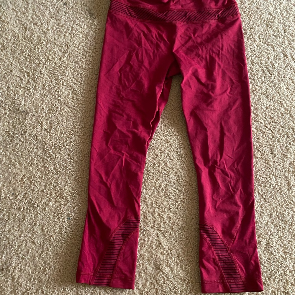 lululemon athletica Red Leggings